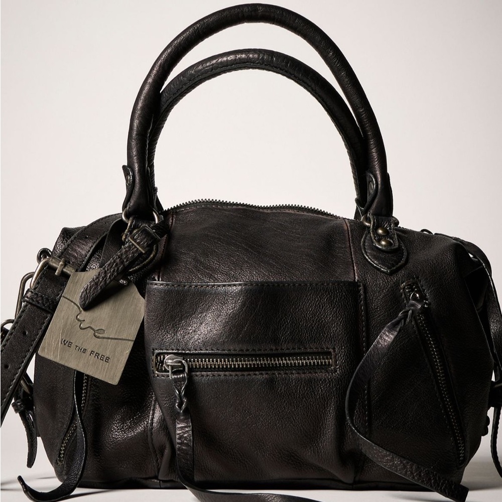 Free People Black Emerson Tote Bag